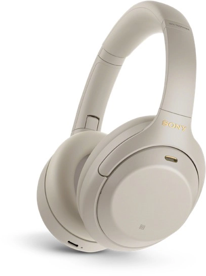 Sony Noise Cancelling Headphones in Silver