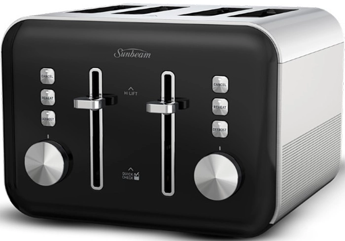 Sunbeam Simply Shine 4-Slice Toaster in Black