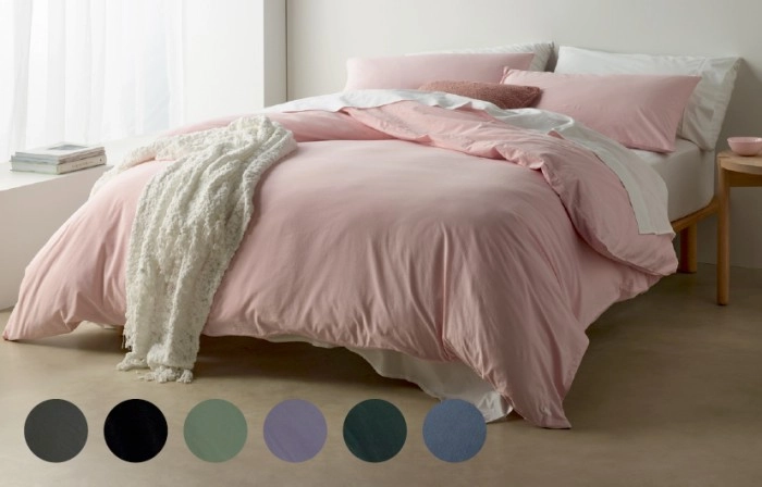 Vue Stonewashed Cotton Quilt Cover Set^