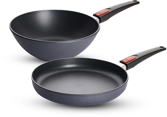 Woll Diamond Lite Detachable Handle 26cm Stirfry and 28cm Frypan Pack