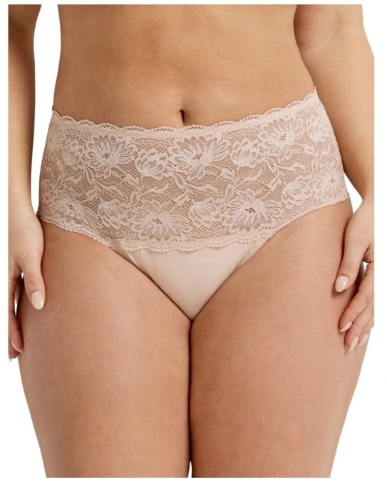 Kayser Perfects Cotton & Lace Brief - Honey