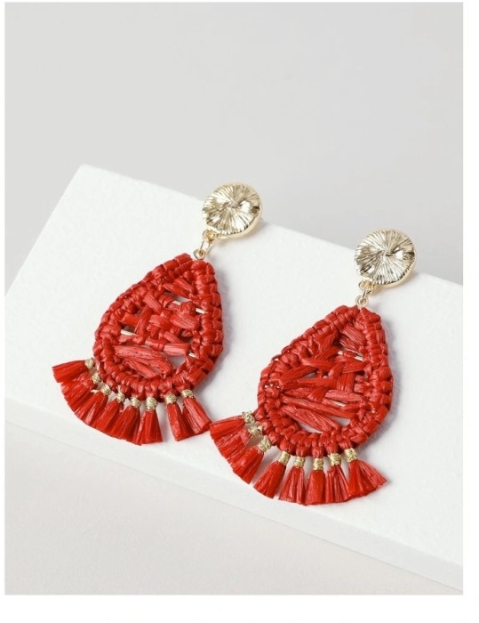 Piper Raffia Drop Earrings