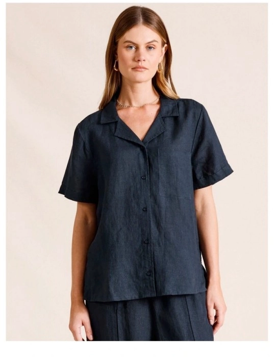 Piper Short Sleeve Linen Shirt