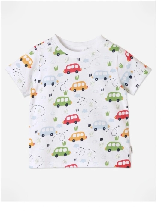 Sprout Boy Tee - Cars White