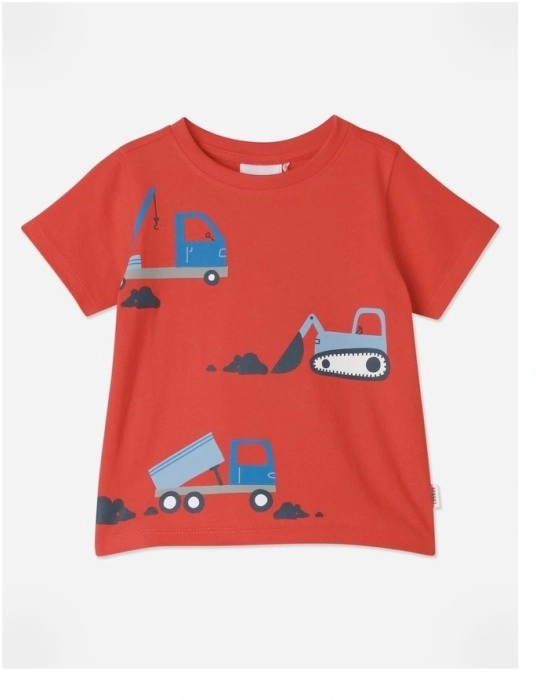 Sprout Boy Tee - Construction Red