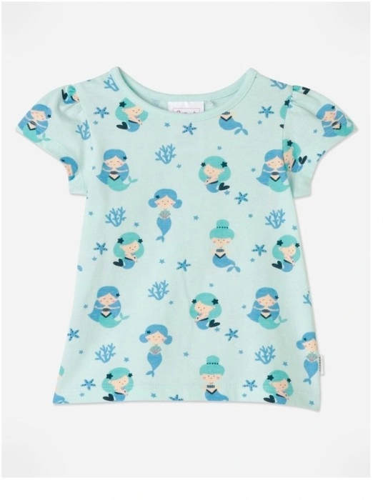 Sprout Girl Tee - Mermaid Blue