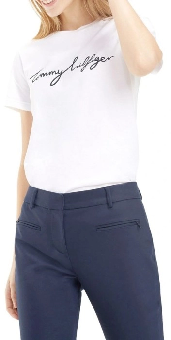 Tommy Hilfiger Essential Crew Neck Graphic Tee in White