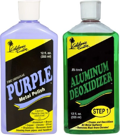 California Custom Purple Metal Polish 355ml or Aluminium Deoxidiser 355ml