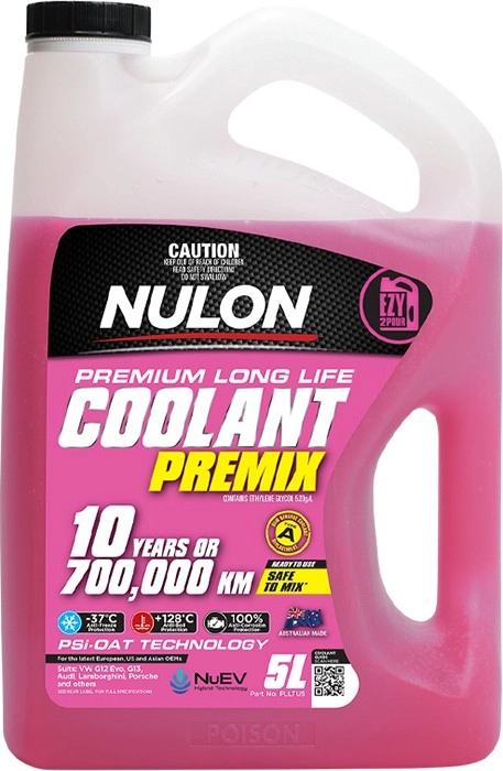 Nulon Pink Premium Long Life Coolant Premix 5L