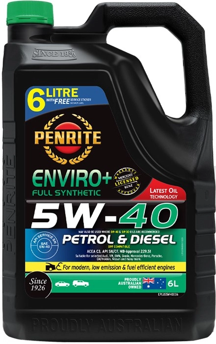 Penrite Enviro+ 5W-40 6L