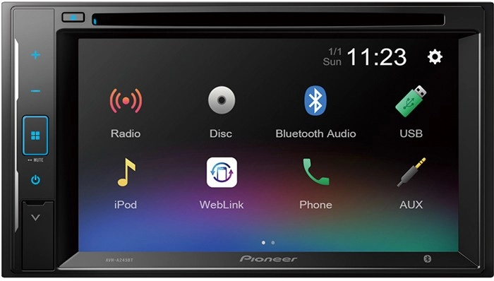 Pioneer 6.2” AV Head Unit with CD & DVD Playback