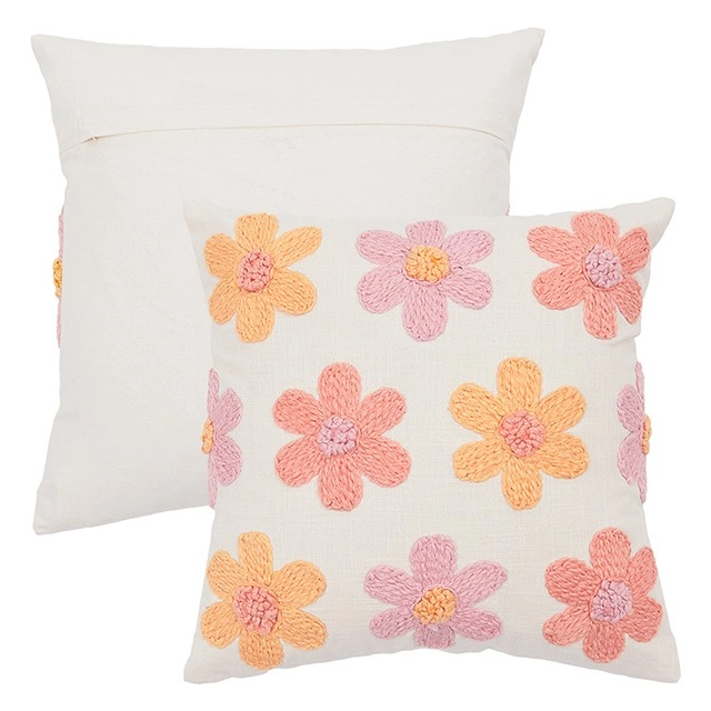 Blossom Embroidered Cushion by Habitat