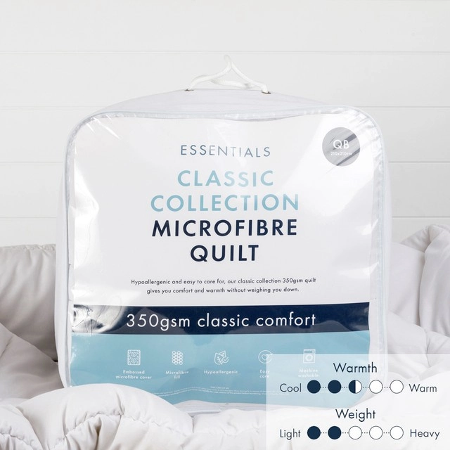 Classic Collection 350gsm Microfibre Quilt by Essentials