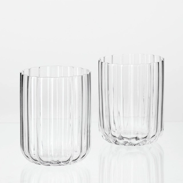 Eden Clear Glass Tumblers Set of 2 by M.U.S.E.