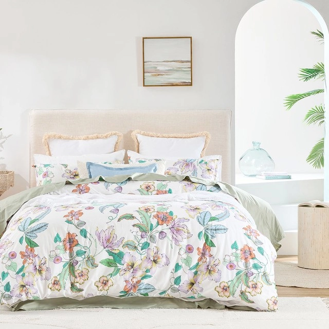 Fraya Floral Quilt Cover Set by Essentials