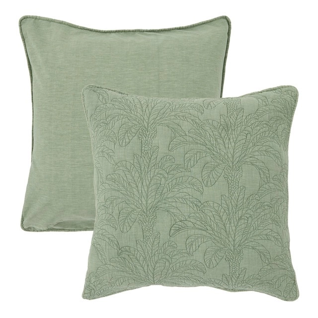 Leti Palm European Pillowcase by Habitat