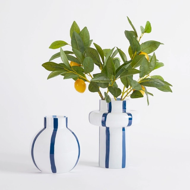 Pari Blue Glass Vase by M.U.S.E.