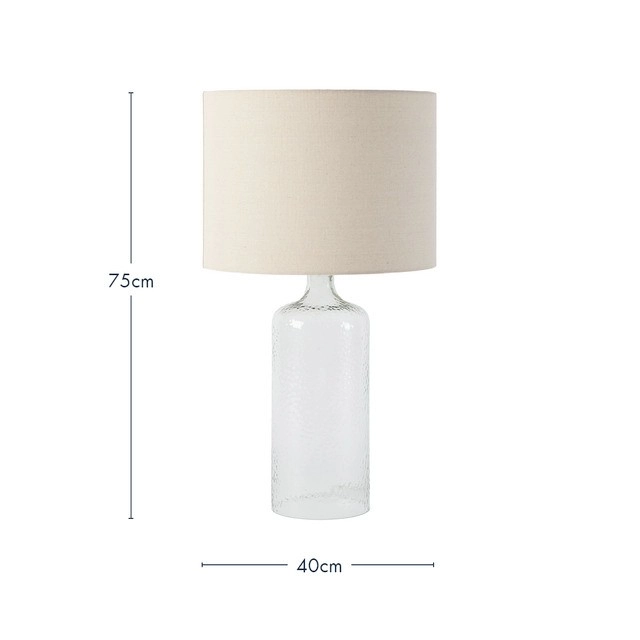 Rafferty Glass Table Lamp by Amalfi