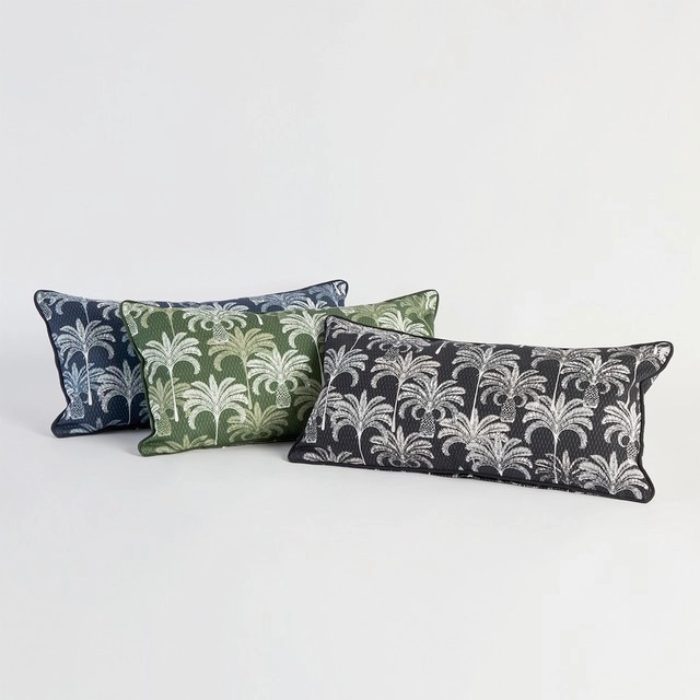 Sundays Halcyon Tropical Oblong Outdoor Cushion by Pillow Talk