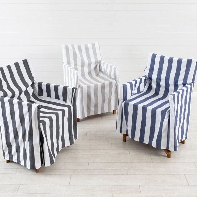 Sundays Riviera Stripe Director Chair Cover by Pillow Talk