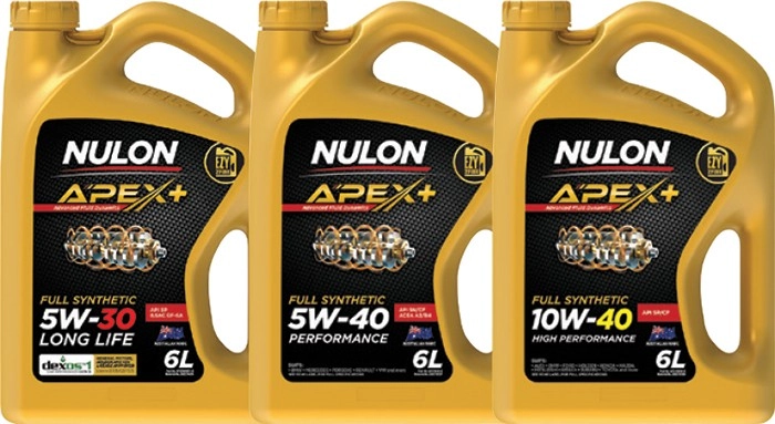 25% off Nulon 6L Apex+ Full Synthetic Engine Oils^