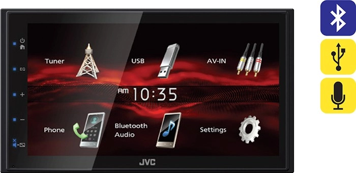 JVC 6.8” Touchscreen Digital Media Player