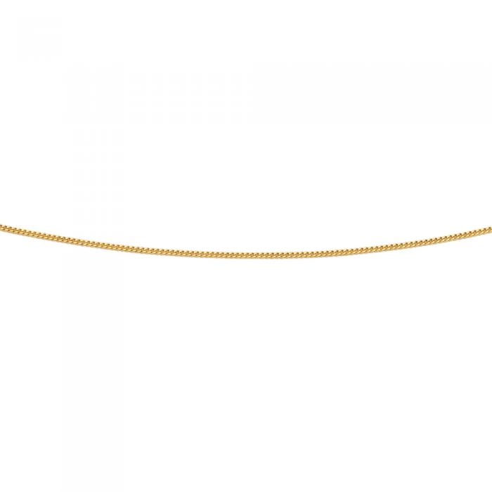 9ct Gold 45cm Solid Curb Chain