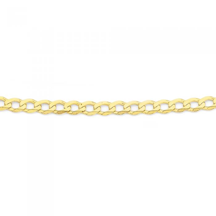 9ct Gold 45cm Solid Curb Chain