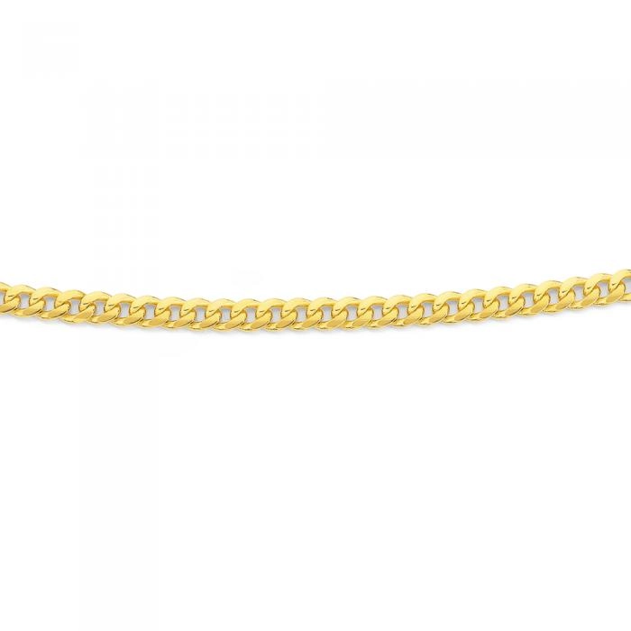 9ct Gold 50cm Solid Curb Chain