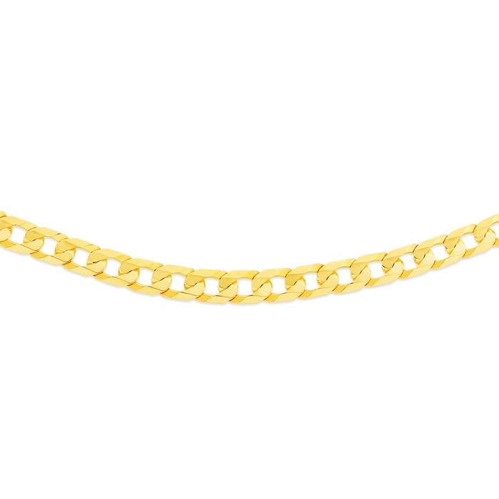 9ct Gold 50cm Solid Curb Chain