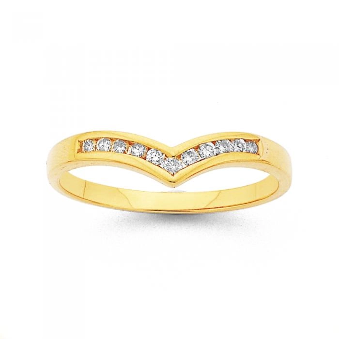 9ct Gold Diamond Band