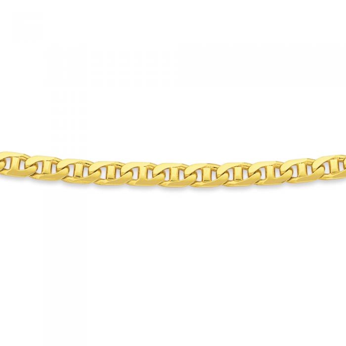 Solid 9ct Gold 55cm Marine Chain