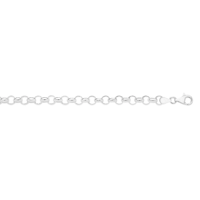 Sterling Silver 20cm Belcher Bracelet