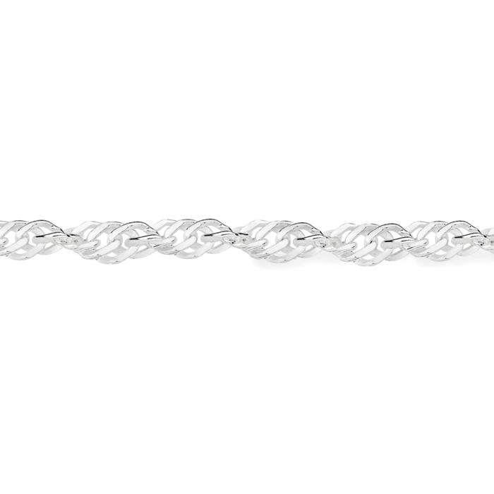 Sterling Silver Singapore Link Bracelet