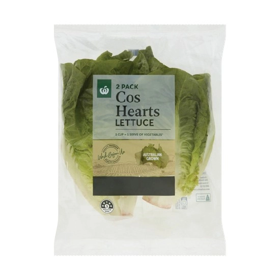 Australian Cos Lettuce Hearts Pk 2