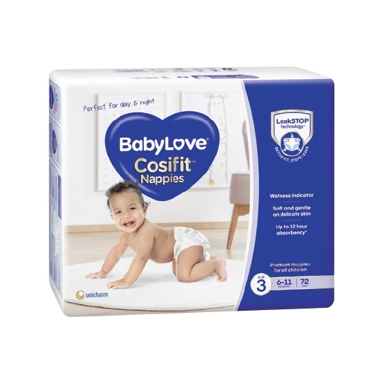 BabyLove Cosifit Nappies Pk 54-76