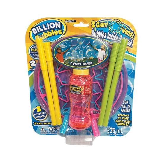 Billion Bubbles Giant Bubble Wand Pk 2