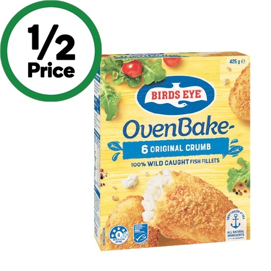 Birds Eye Oven Bake Fish 425g – From the Freezer