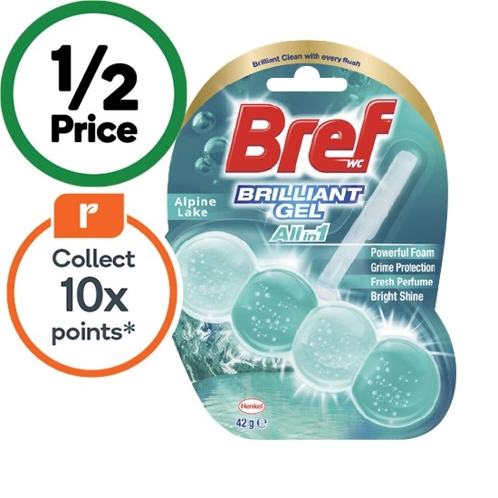 Bref Brilliant Gel Toilet Rim Block 42g