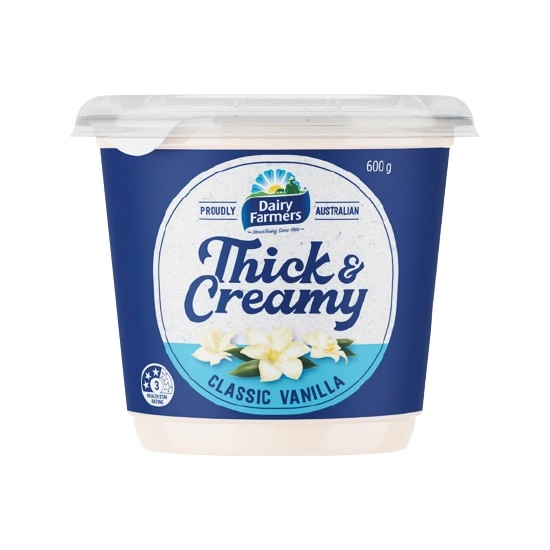 Dairy Farmers Thick & Creamy Yoghurt 550-600g – From the Fridge