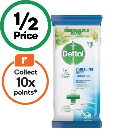 Dettol Disinfectant Wipes Pk 110