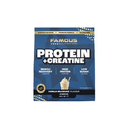 Famous Nutrition Protein + Creatine Powder 400g^