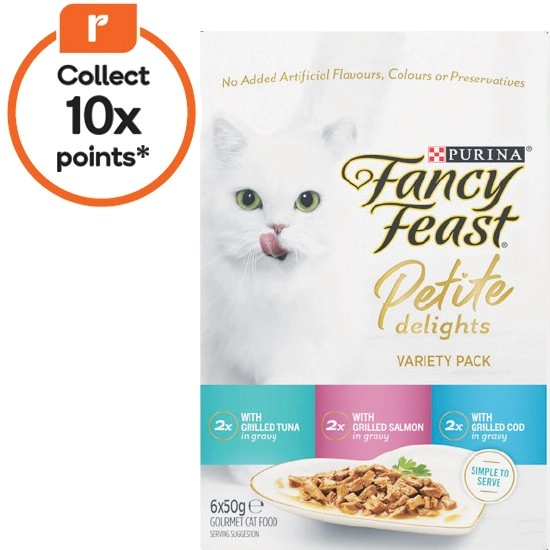 Fancy Feast Petite Delights Cat Food Pk 6 x 50g