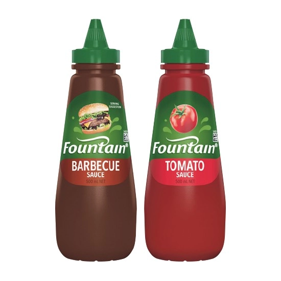 Fountain Tomato or Barbecue Sauce 500ml