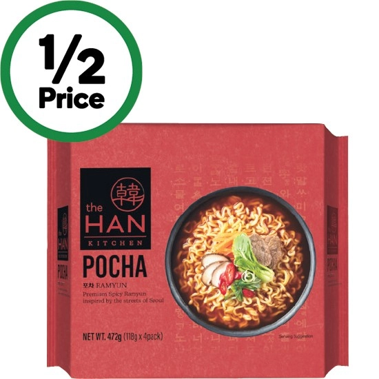 Han Kitchen Noodles 468-552g Pk 4