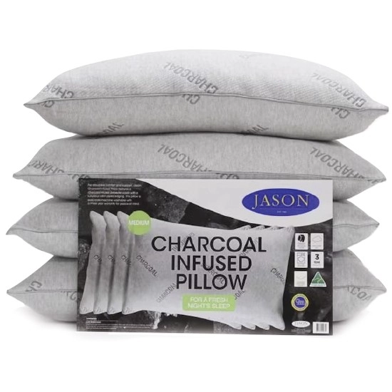 Jason Charcoal Infused Medium Sized Pk 4 Pillows