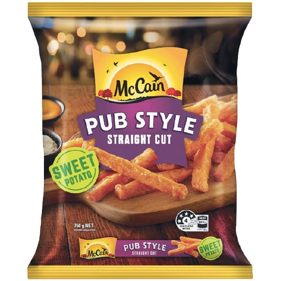 McCain Sweet Potato Chips 750g – From the Freezer