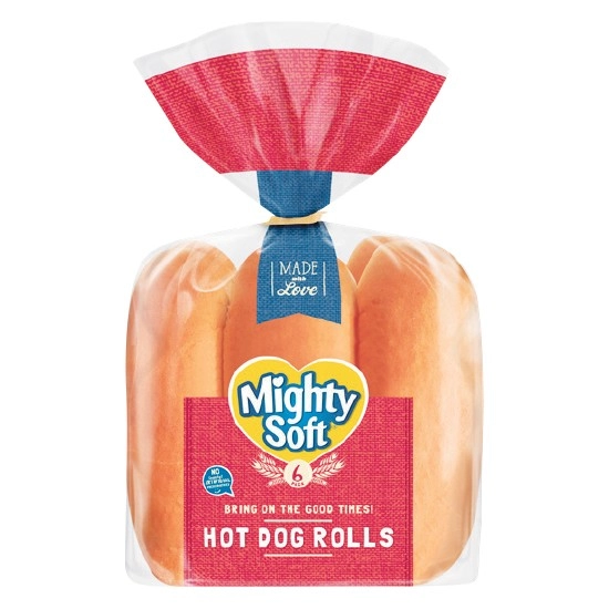 Mighty Soft Bread Roll Varieties Pk 6