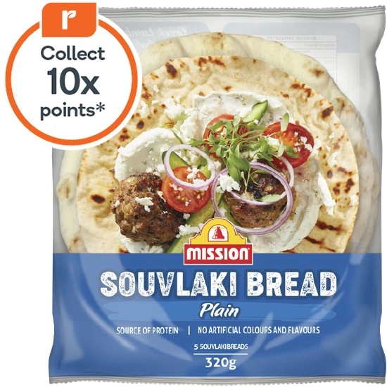 Mission Souvlaki Bread 320g