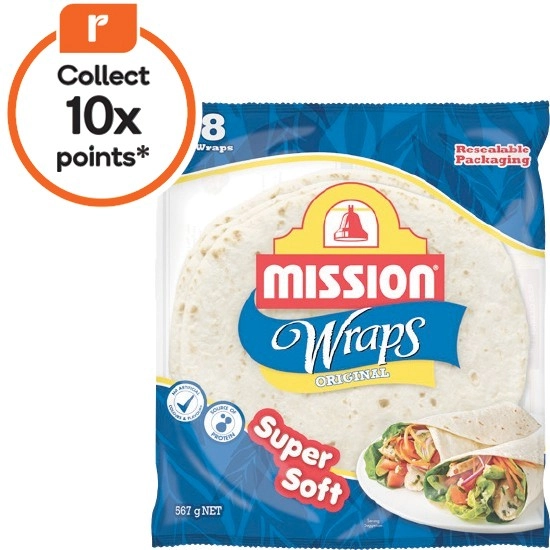 Mission Wraps Varieties 425-567g Pk 6-8